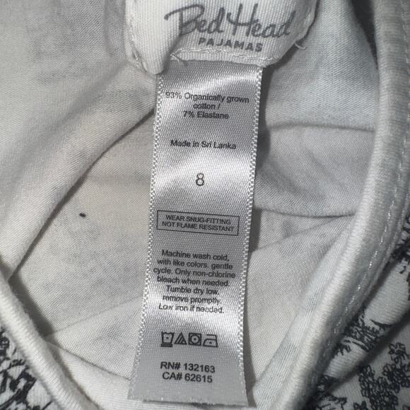 Bedhead Girls 8 Pajama Set Sleepwear Organic Cotton  Adventure in Wonderland - Picture 10 of 10